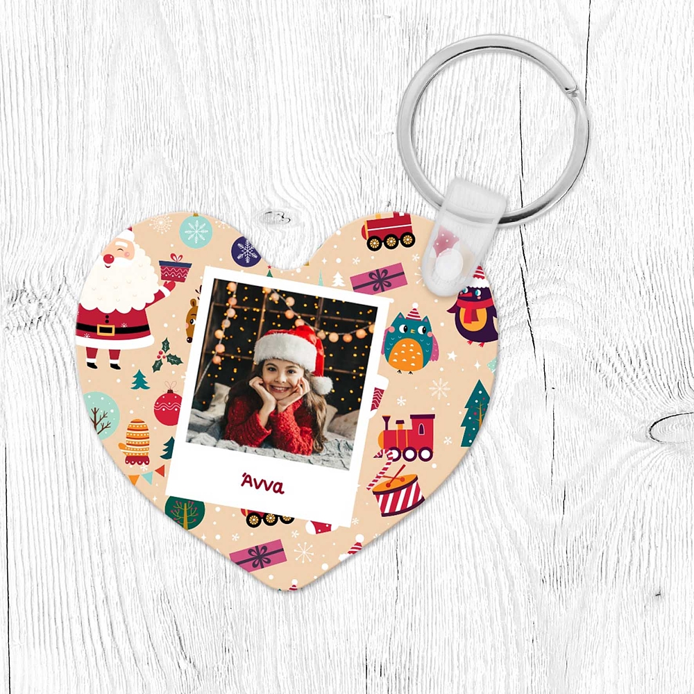 Neutral Xmas Pattern - Μπρελόκ