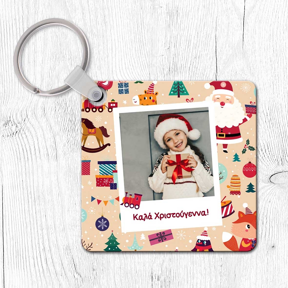 Neutral Xmas Pattern - Μπρελόκ