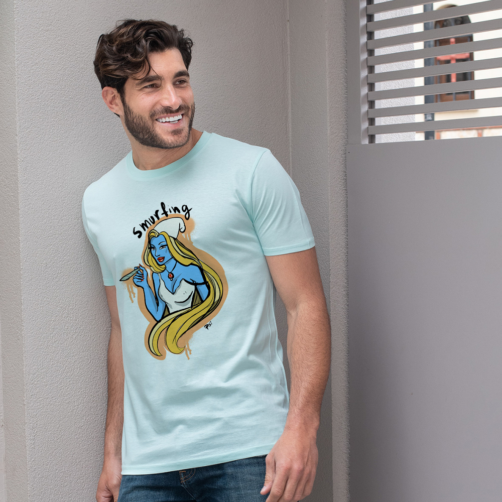 Smurfin'  - Organic Vegan T-Shirt Unisex