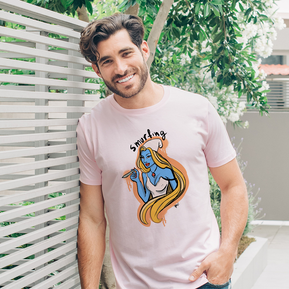 Smurfin'  - Organic Vegan T-Shirt Unisex