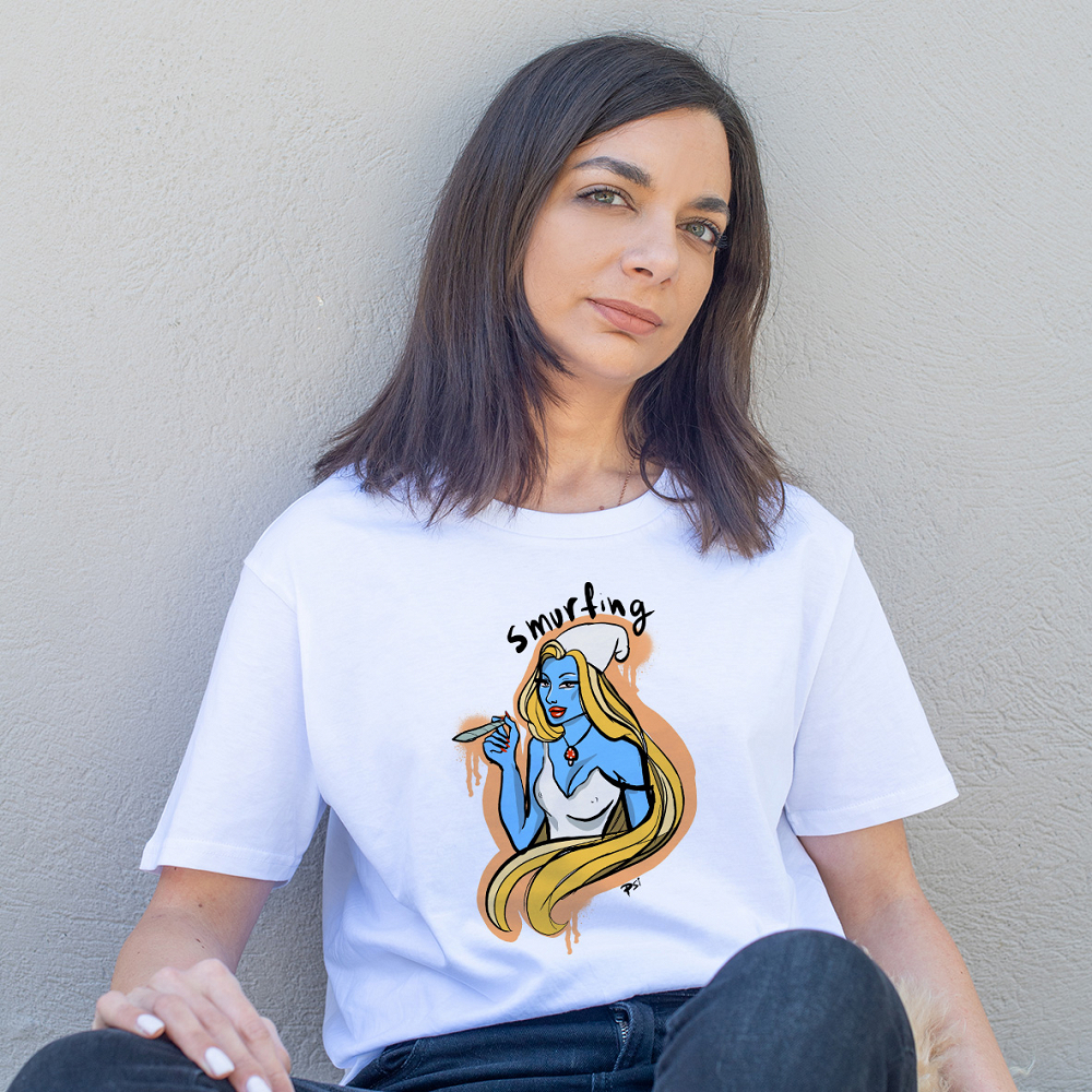 Smurfin'  - Organic Vegan T-Shirt Unisex