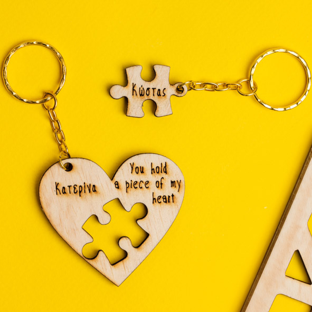 A Piece Of My Heart - Διπλή Λαμπάδα Από Μελισσοκέρι