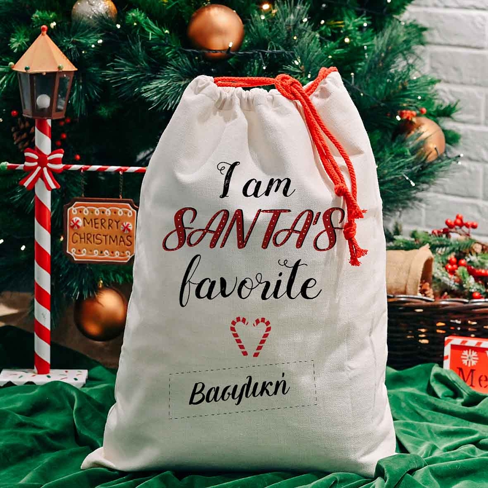 I am Santa's favorite - Σάκος Δώρων