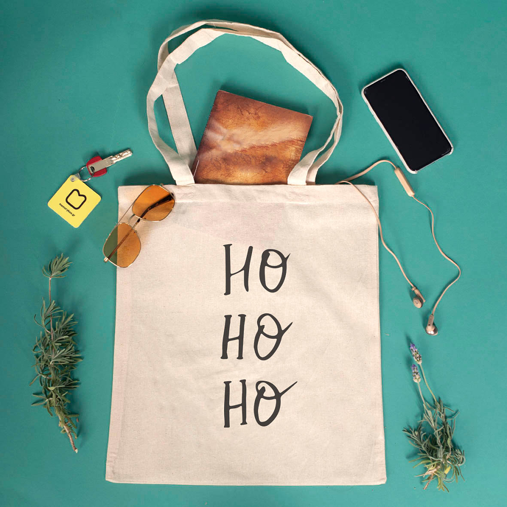 Ho Ho Ho - Πάνινη Τσάντα