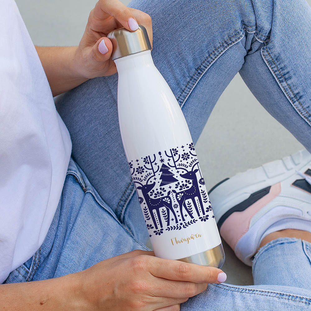 Xmas Deers - Μπουκάλι Θερμός 500ml