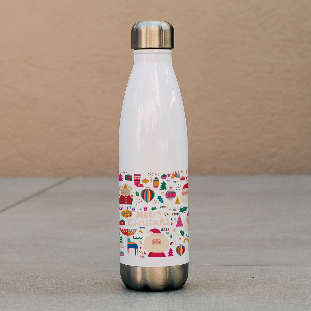 Xmas Pattern - Μπουκάλι Θερμός 500ml