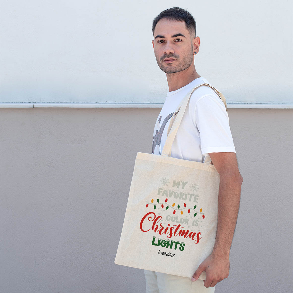 Xmas Lights - Πάνινη Τσάντα