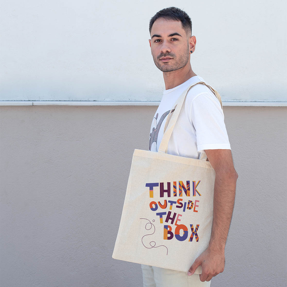 Think Outside the Box - Πάνινη Τσάντα