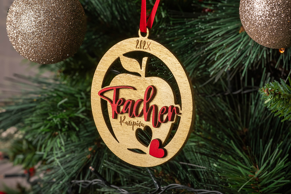 Teacher - Ξύλινο Στολίδι