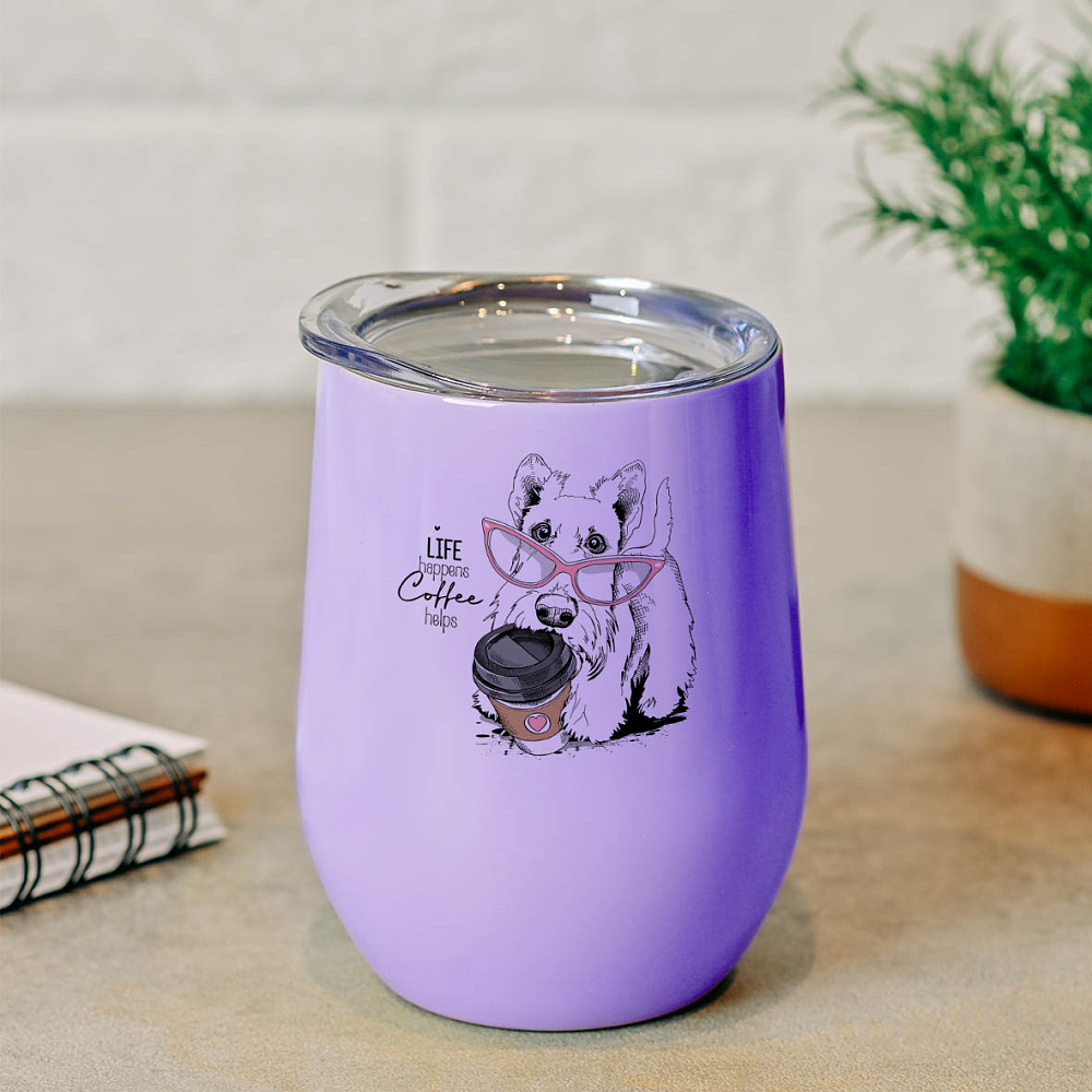 Life Happens Coffee Helps - Κούπα Θερμός 355ml