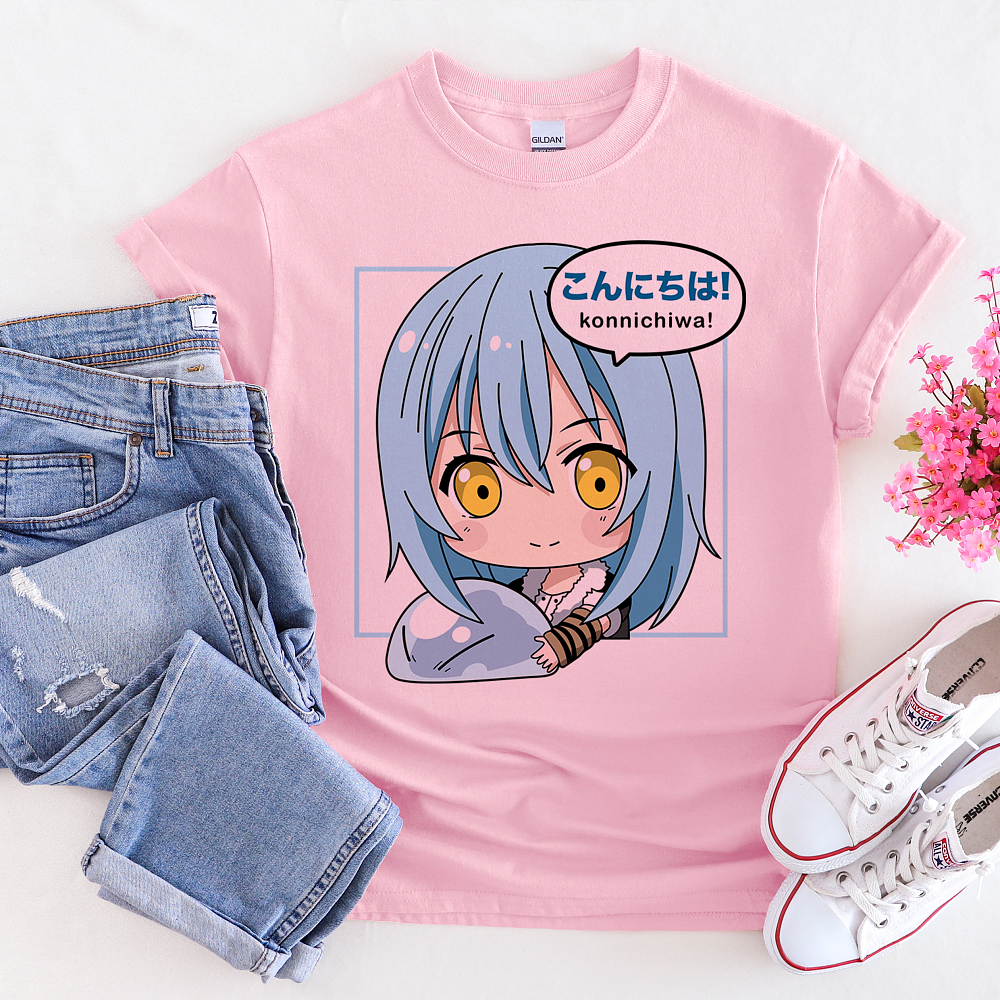 Blue Αnime  -  Organic Vegan T-Shirt Unisex