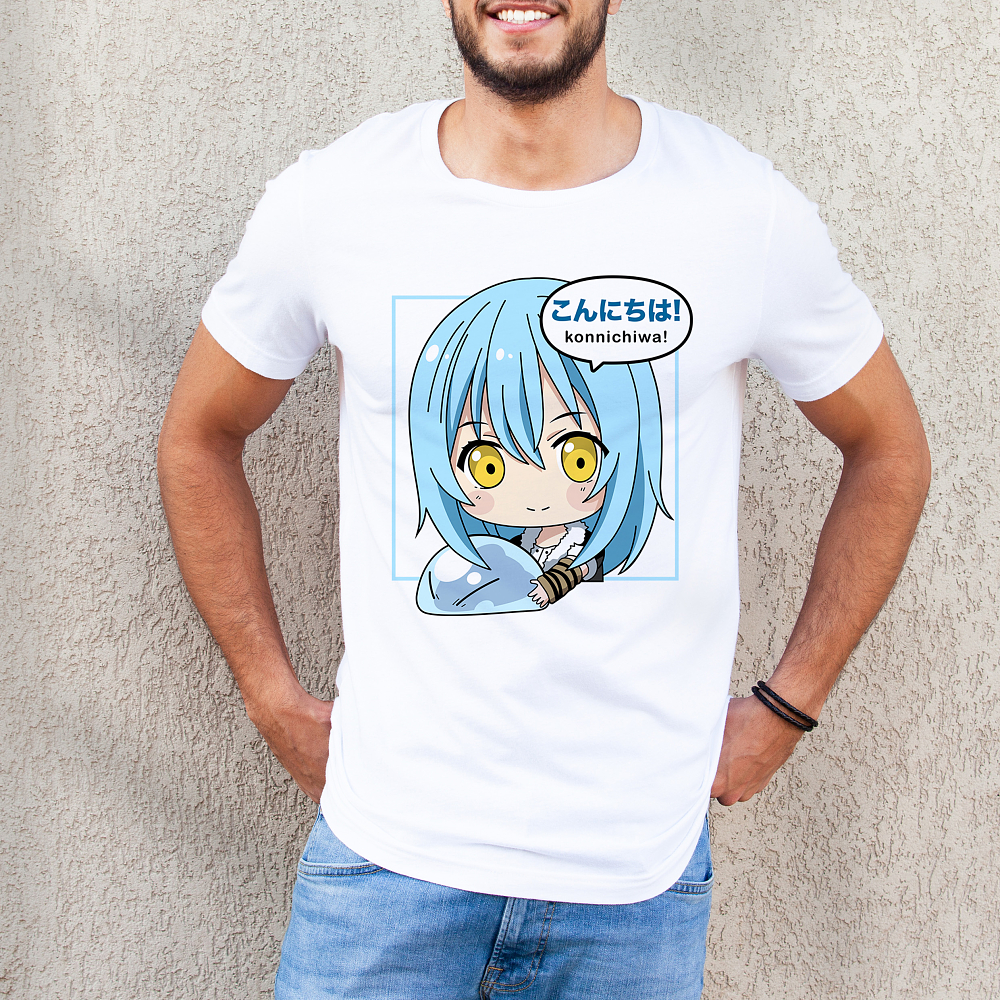 Blue Αnime  -  Organic Vegan T-Shirt Unisex