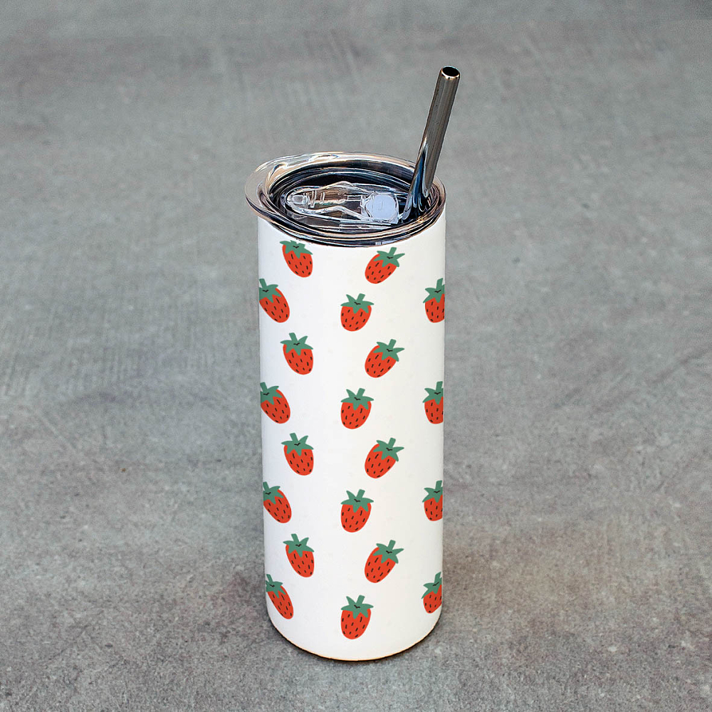 Φράουλες - Ποτήρι Θερμός 600ml