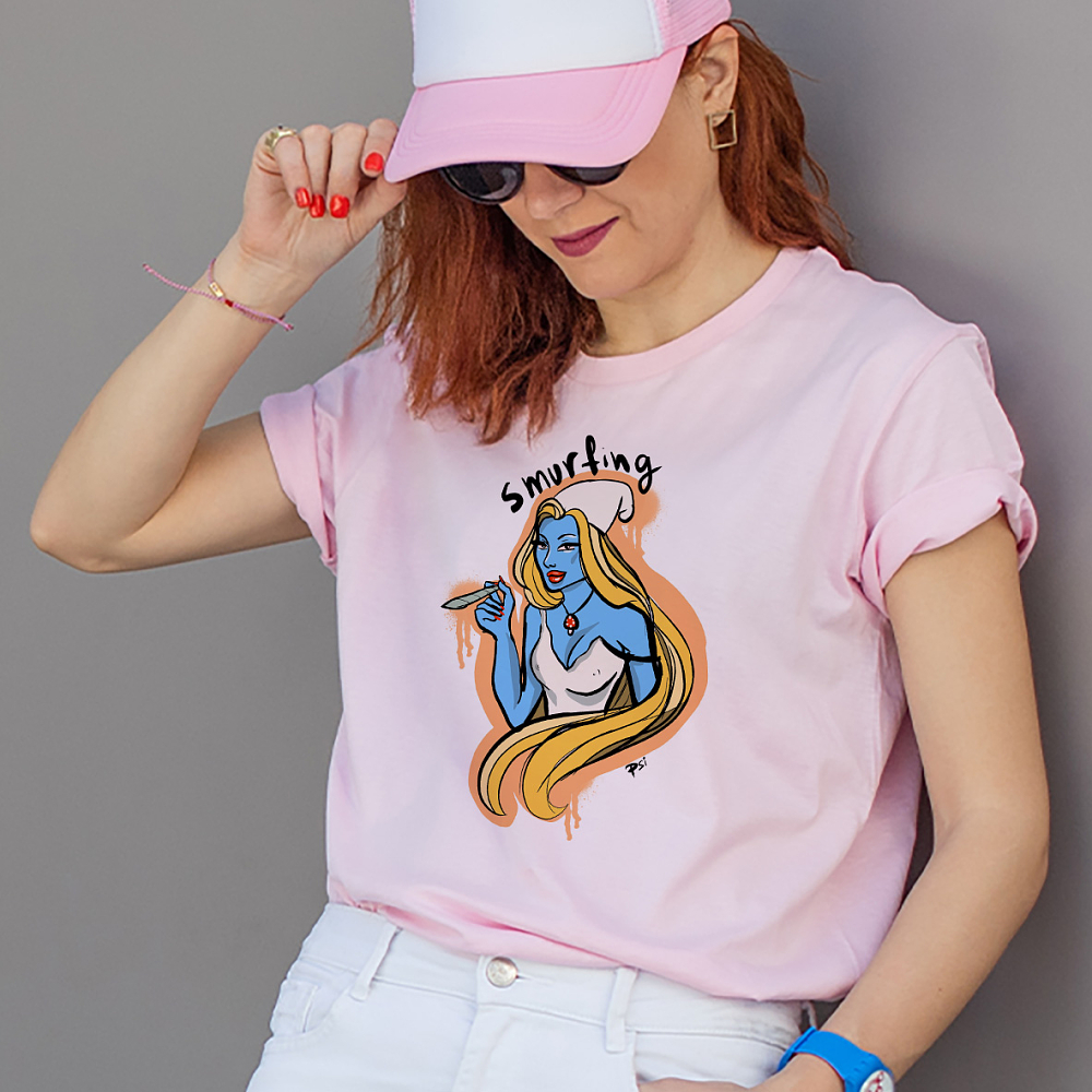 Smurfin'  - Organic Vegan T-Shirt Unisex