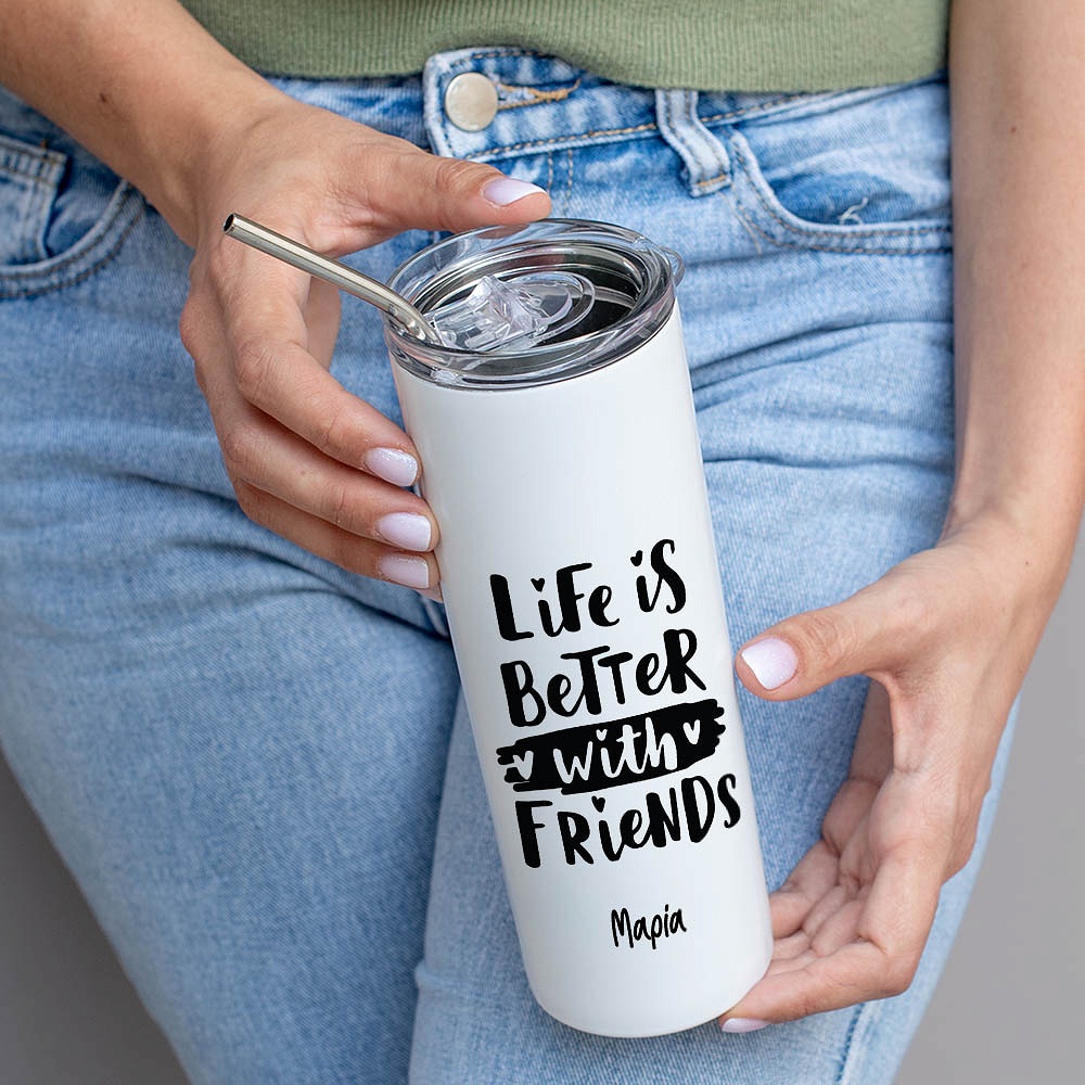 Life Is Better With Friends - Ποτήρι θερμός 600ml