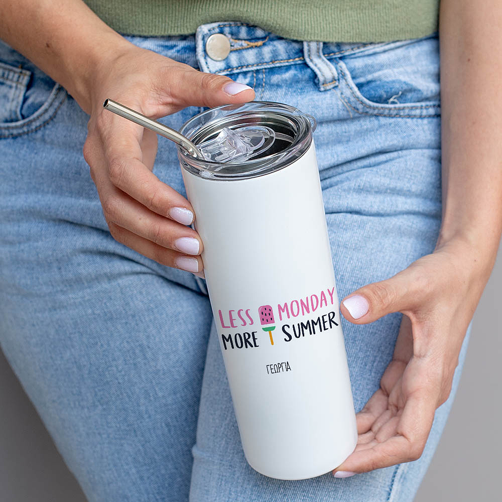Less Monday More Summer - Ποτήρι Θερμός 600ml