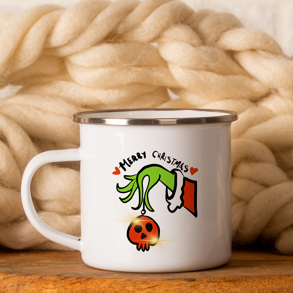 Merry Xmas -   Κούπα Vintage Eμαγιέ