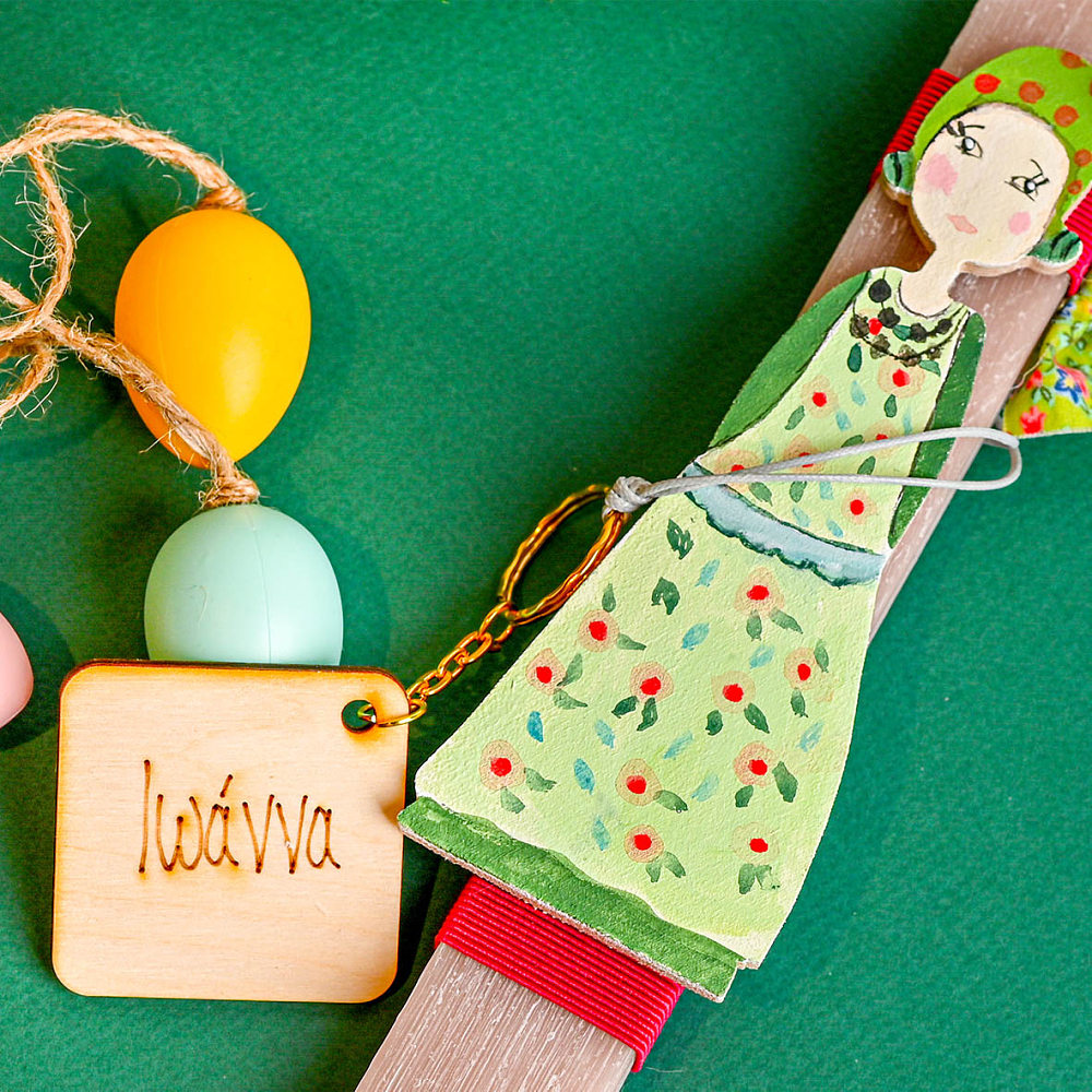 Κοπέλα - Λαμπάδα  Χειροποίητη