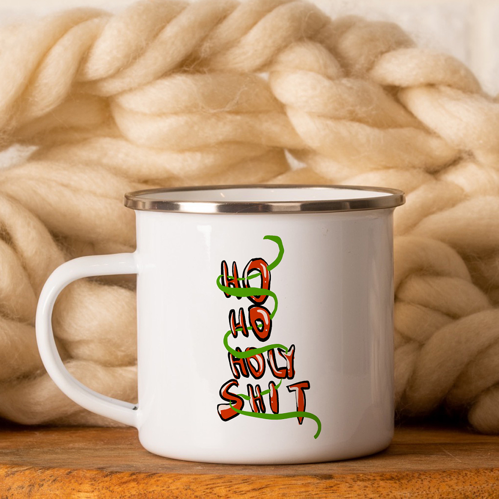 Holy Xmas -   Κούπα Vintage Eμαγιέ