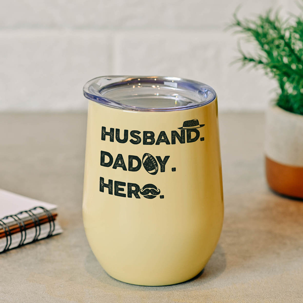 Husband, Daddy, Hero - Κούπα Θερμός 355ml