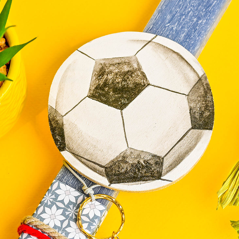 Μπάλα Ποδοσφαίρου - Λαμπάδα Χειροποίητη