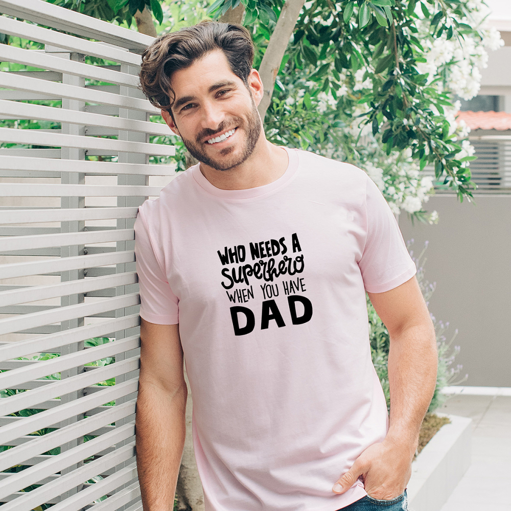 Superhero dad - Organic Vegan T-Shirt Unisex