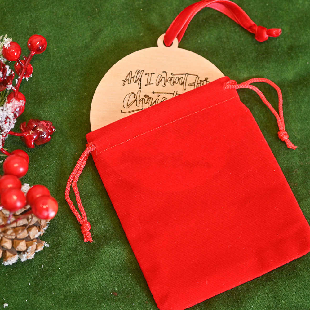 All I Want For Christmas Is You - Ξύλινο Στολίδι