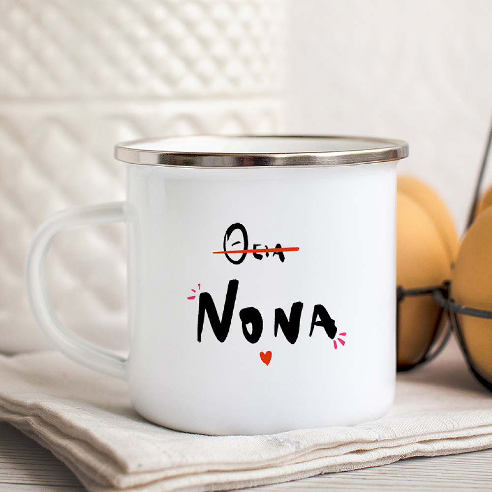 Θεία Νονά - Κούπα Vintage Eμαγιέ