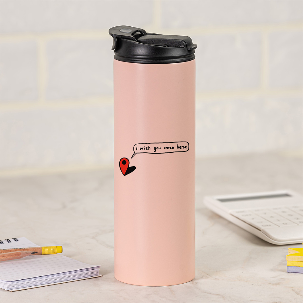 I wish you were here - Sports Gym Θερμός 600 ml