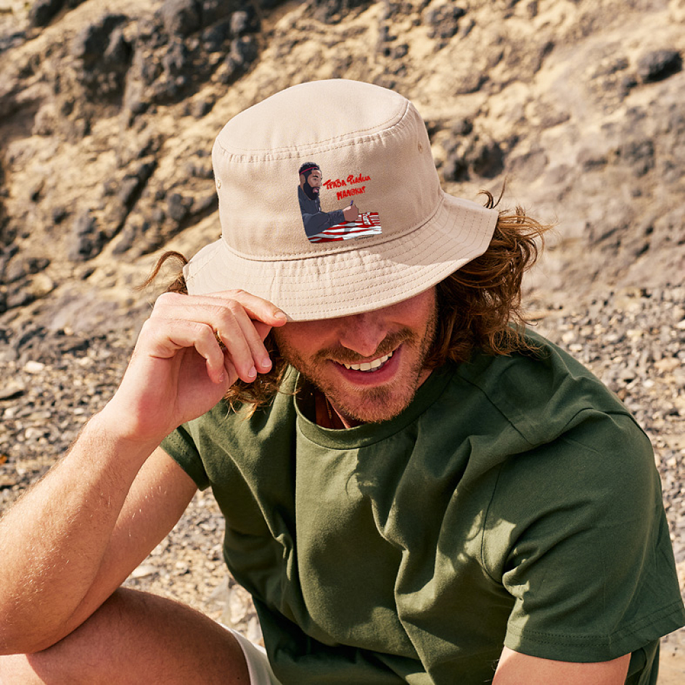 Ροντινέι "ΤΡΑΒΑ ΦΛΑΝΕΛΑ ΜΑΛ@ΚΑ!" - Καπέλο Bucket MemoryBox