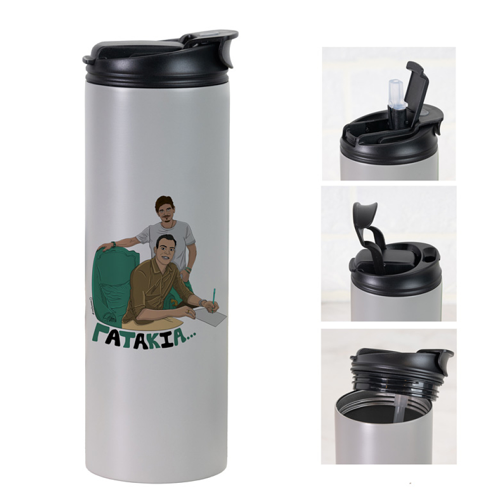 DPG7000 X Σλούκας- "ΓΑΤΑΚΙΑ" - Sports Gym Θερμός 600 ml