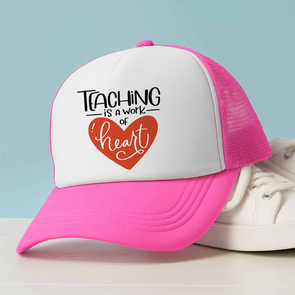 Teaching is a work of Heart - Καπέλο Trucker MemoryBox