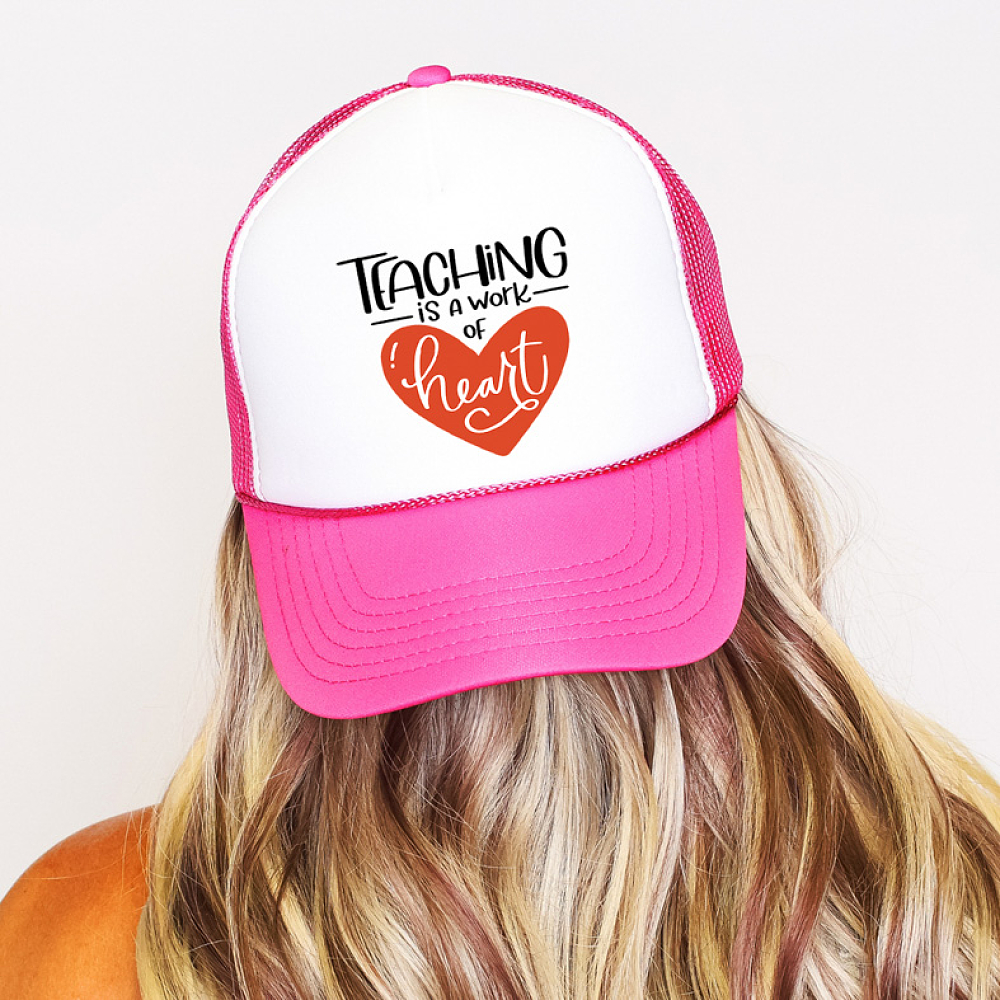 Teaching is a work of Heart - Καπέλο Trucker MemoryBox