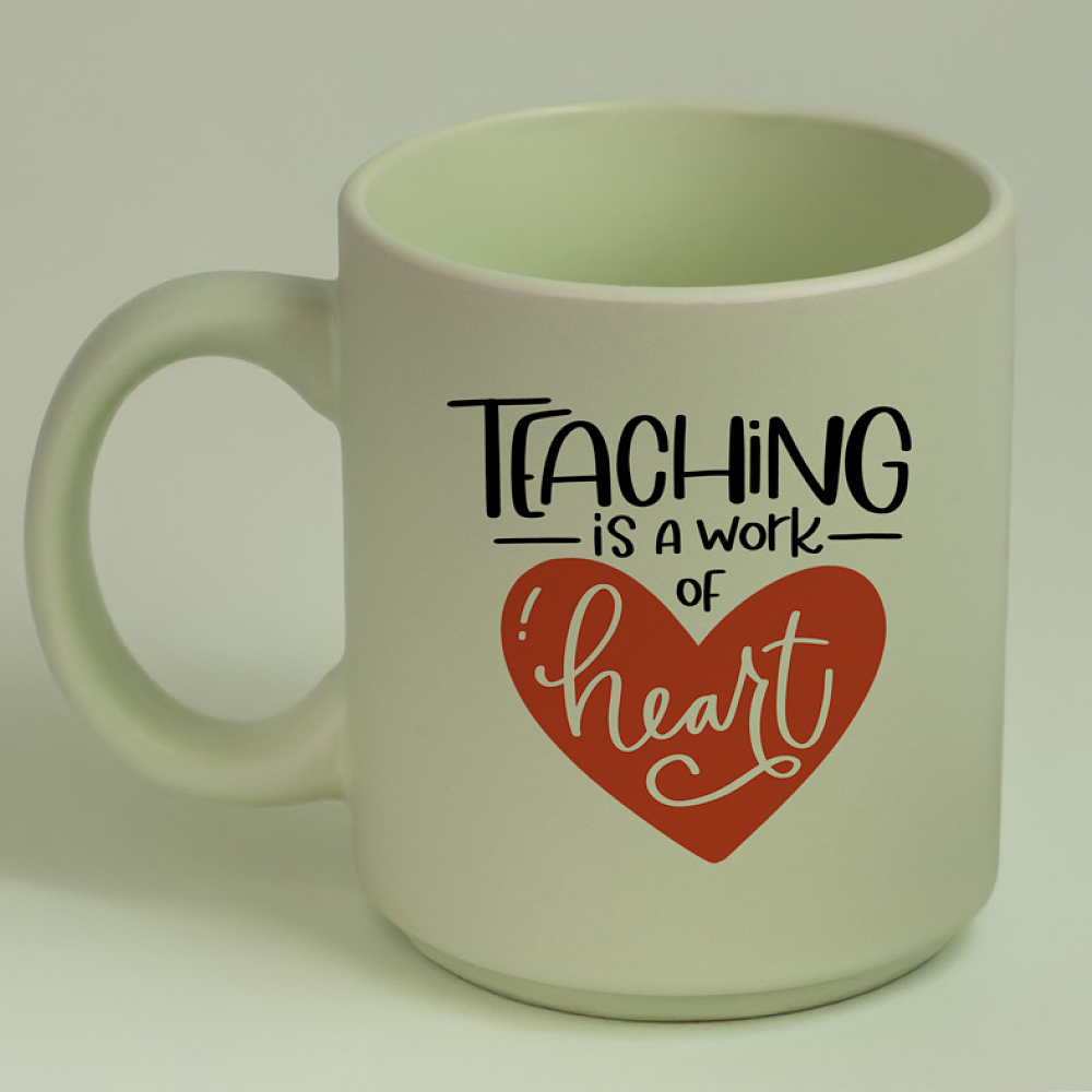 Teaching is a work of Heart - Κούπα Πούδρα MemoryBox