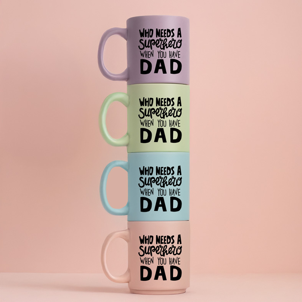 Superhero DAD - Κούπα Πούδρα MemoryBox