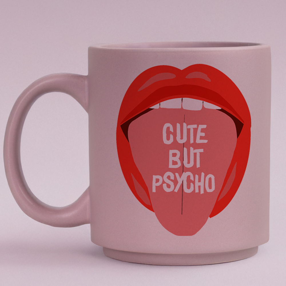 CUTE BUT PSYCHO - Κούπα Πούδρα MemoryBox