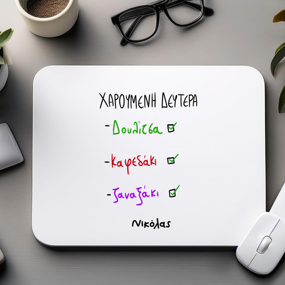 ΧΑΡΟΥΜΕΝΗ ΔΕΥΤΕΡΑ - Mousepad MemoryBox