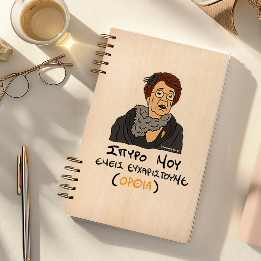 ΕΜΕΙΣ ΕΥΧΑΡΙΣΤΟΥΜΕ - Ξύλινο Ημερολόγιο Ατζέντα Cult Collection MemoryBox