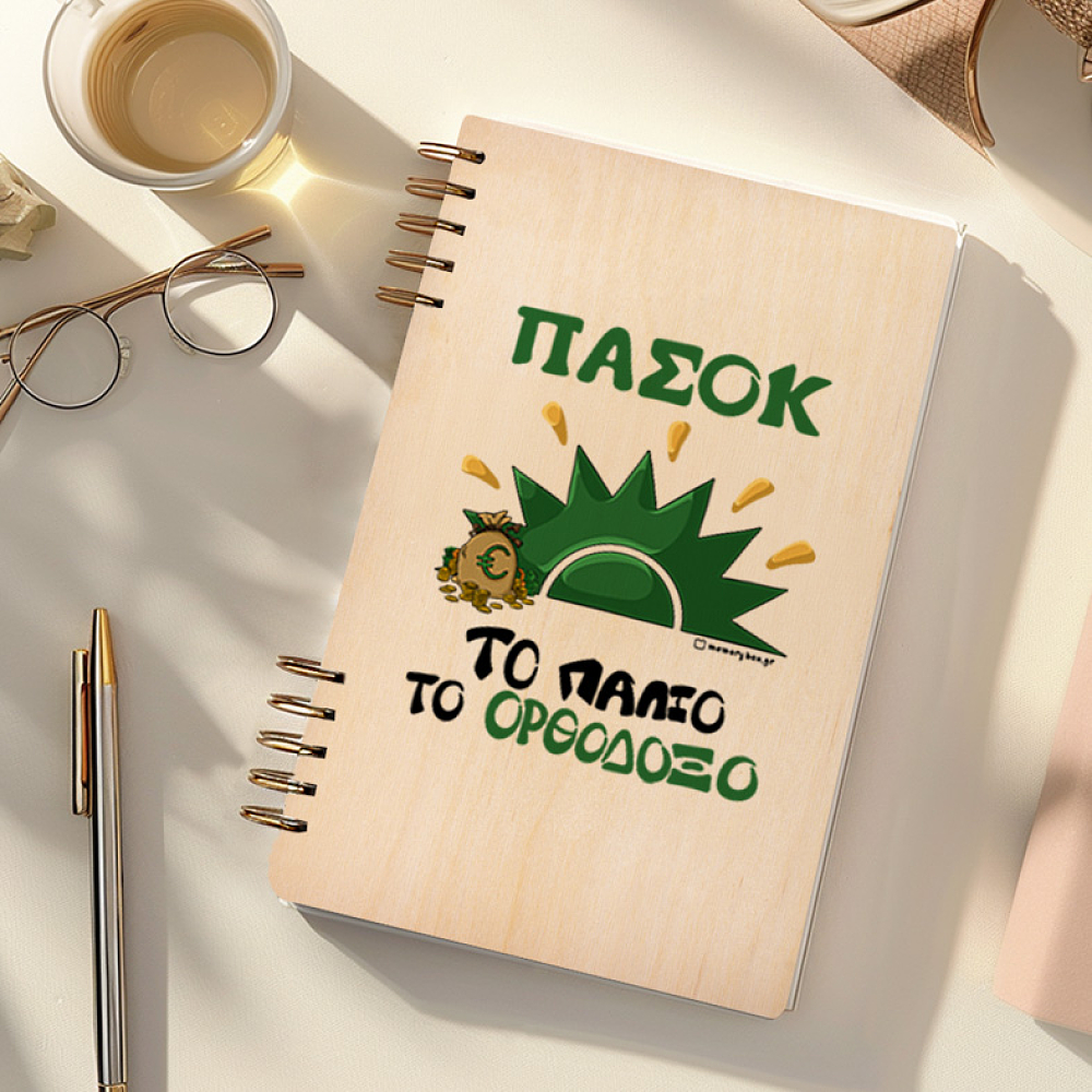 ΠΑΣΟΚ - Ξύλινο Ημερολόγιο Ατζέντα Cult Collection MemoryBox