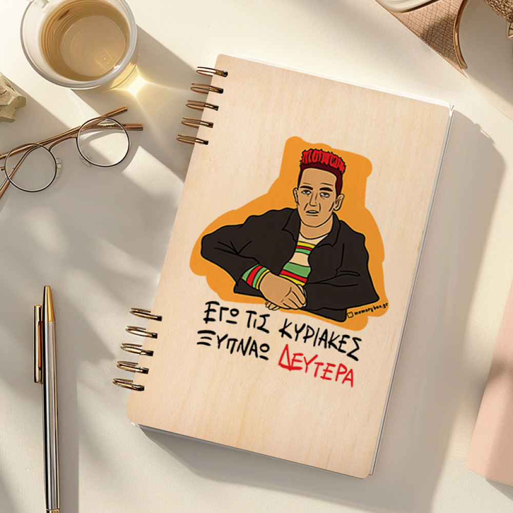 ΞΥΠΝΑΩ ΔΕΥΤΕΡΑ - Ξύλινο Ημερολόγιο Ατζέντα Cult Collection MemoryBox