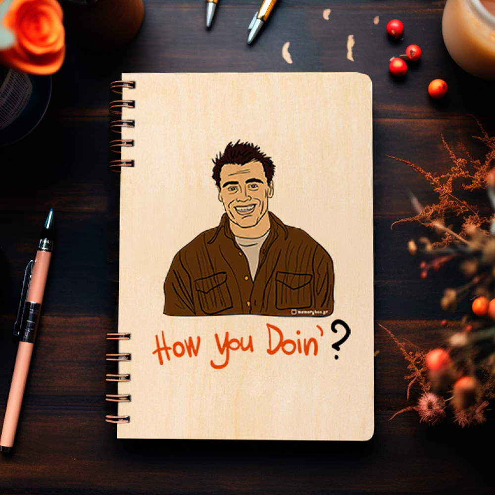 How you Doin' ? - Ξύλινο Ημερολόγιο Ατζέντα Cult Collection MemoryBox
