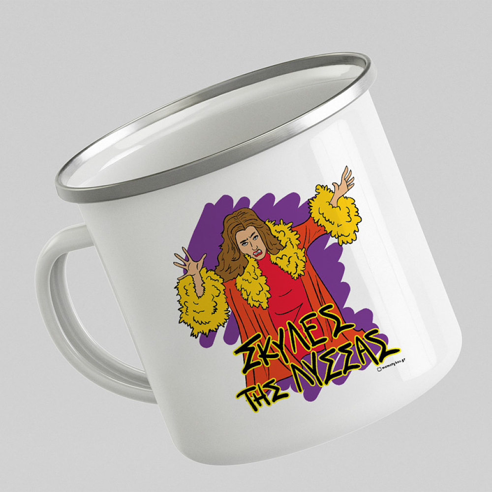 ΣΚΥΛΕΣ ΤΗΣ ΛΥΣΣΑΣ - Κούπα Eμαγιέ Cult Collection MemoryBox