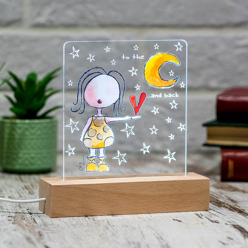 To the moon - Φωτιστικό Χειροποίητο