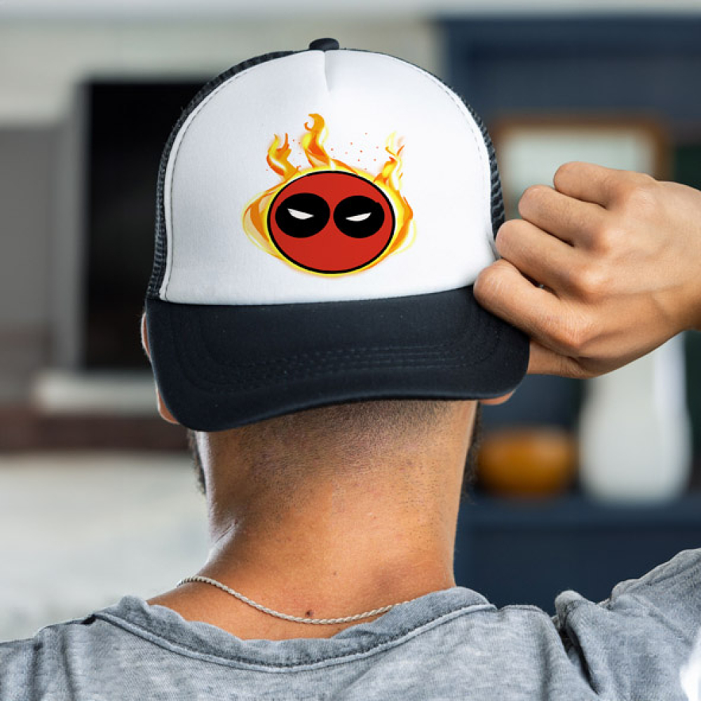Deadpool on fire - Καπέλο