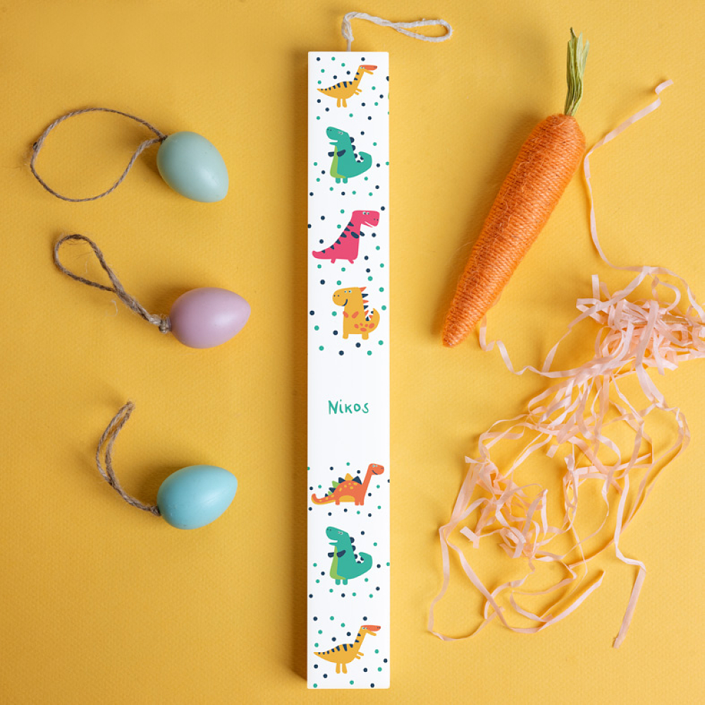 Δεινόσαυροι - Λαμπάδα με Εκτύπωση