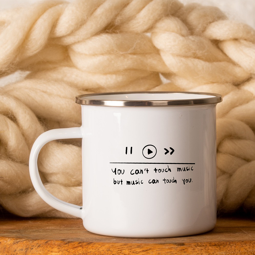 Music - Κούπα Vintage Eμαγιέ