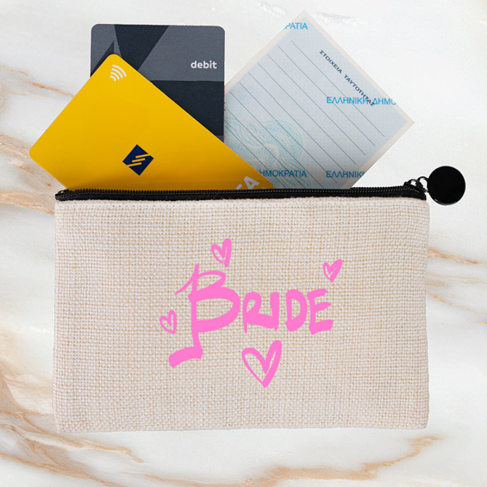 Bride -  Λινό Πορτοφόλι Τσέπης