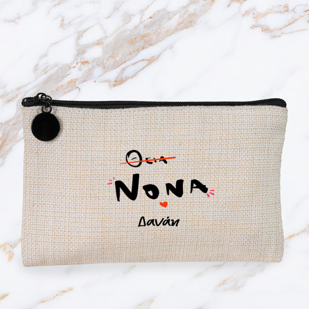 Νονά - Λινό Πορτοφόλι Τσέπης