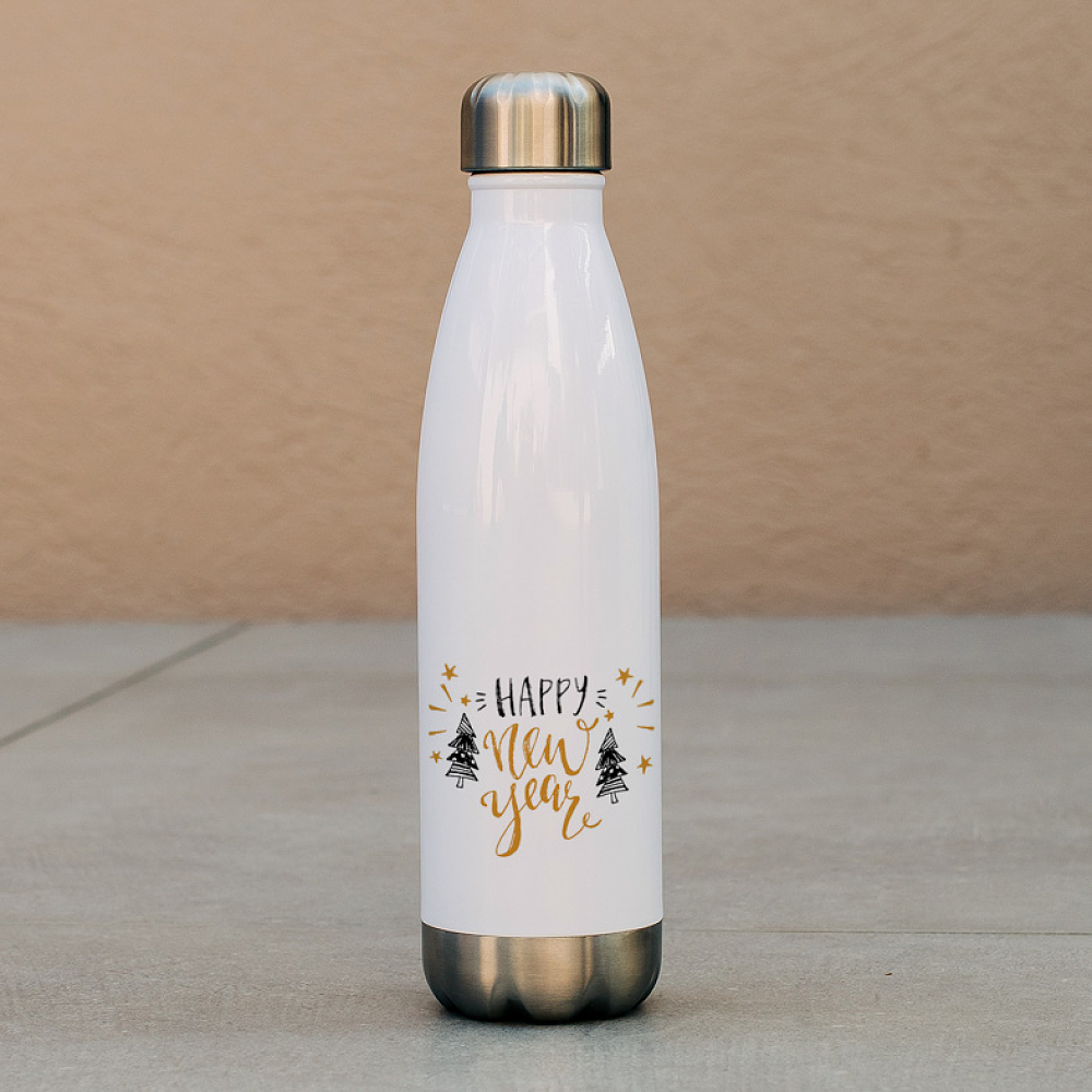 Happy New Year - Μπουκάλι Θερμός 500ml