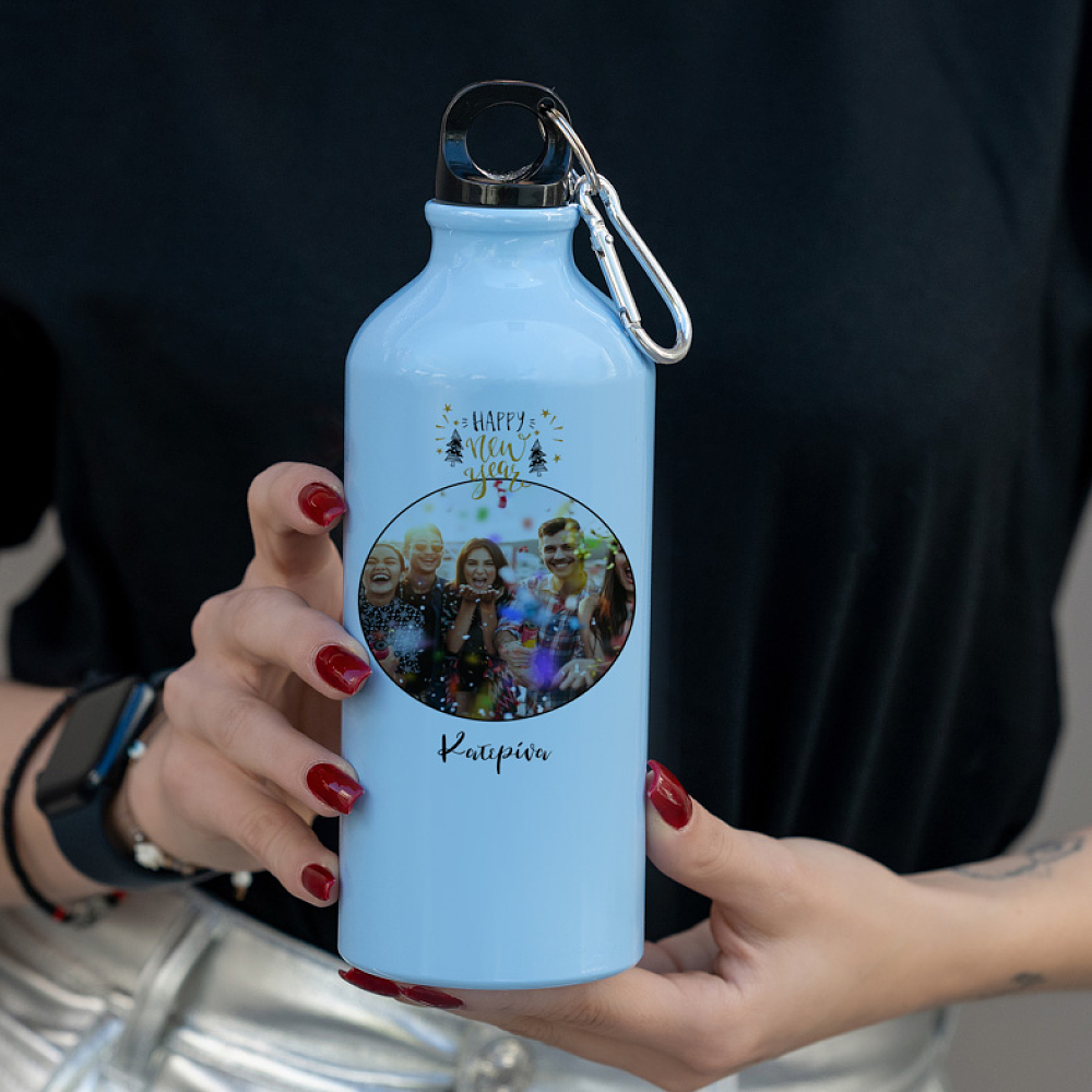 Happy New Year - Ποδηλατικό Μπουκάλι 600 ml